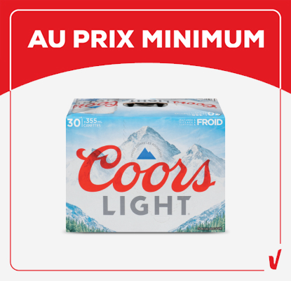 Biere coors light au prix minimum